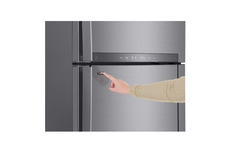 LG Nevera Top Mount Door-in-Door®, capacidad 444 LTS, No frost, Acabado Platinum silver, Tecnologia Door Cooling™, Filtro Hygiene Fresh+®, Inverter Lineal Compressor, LT41MDP