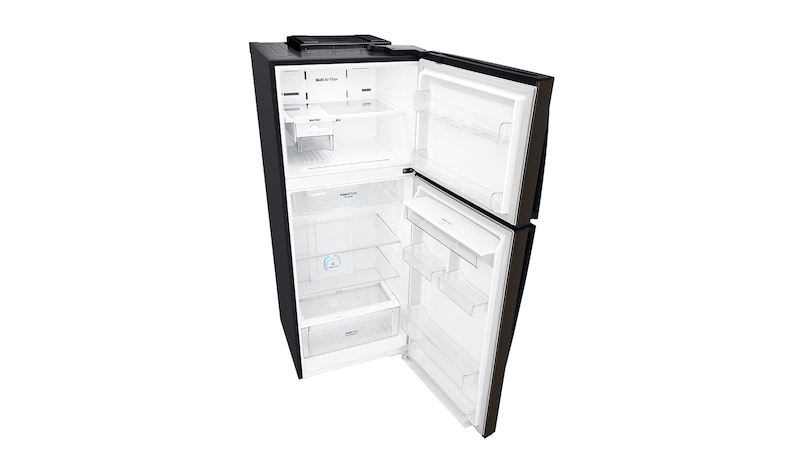 LG Nevera Top freezer , Tecnología Door Cooling™ de 437 LTS, No frost, Acabado Black Steel, Filtro Hygiene Fresh<sup>+</sup>®, LT41SGDX