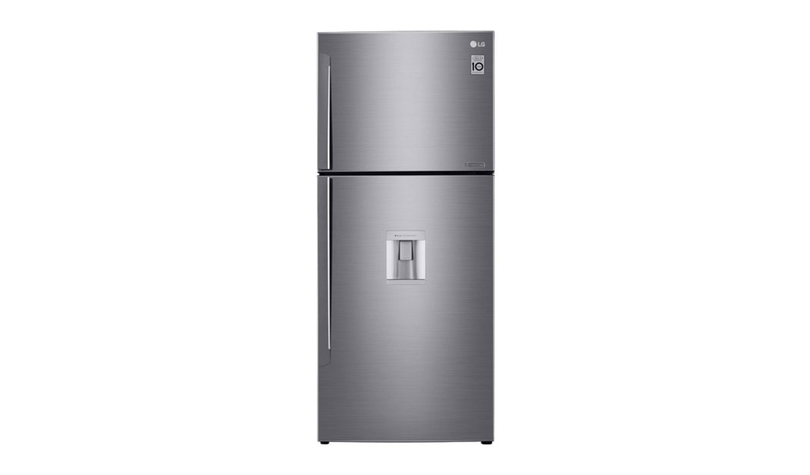 Vista frontal de Nevera Top Mount Tecnologia Door Cooling™, capacidad 437 LTS, No frost, Acabado Platinum silver, Inverter Lineal Compressor LT41WGP