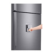 LG Nevera Top Mount, Tecnología Door Cooling™ de 437 LTS, No frost, Acabado Platinum silver, Inverter Lineal Compressor, LT41WGPX