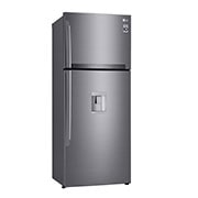 LG Nevera Top Freezer, fabricador de hielo, Tecnología Door Cooling™, capacidad 471 LTS, acabado Platinum Silver, Filtro Hygiene Fresh+®, Inverter Lineal Compressor, LT44AGP