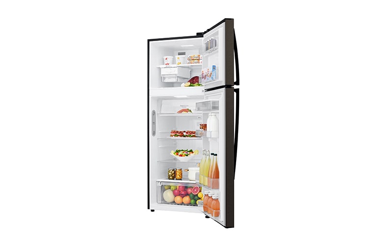 LG Nevera Top Frezzer, Tecnologia Door Cooling™, capacidad 471 LTS, acabado Black Steel, Filtro Hygiene Fresh+®, Inverter Lineal Compressor, LT44SGD
