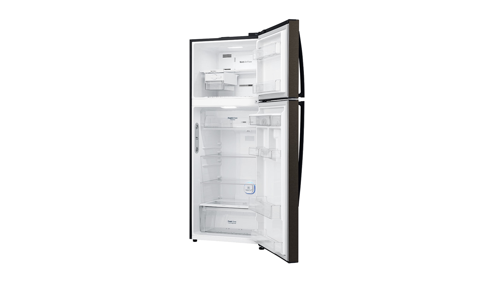 LG Nevera Top Frezzer, Tecnologia Door Cooling™, capacidad 471 LTS, acabado Black Steel, Filtro Hygiene Fresh+®, Inverter Lineal Compressor, LT44SGD
