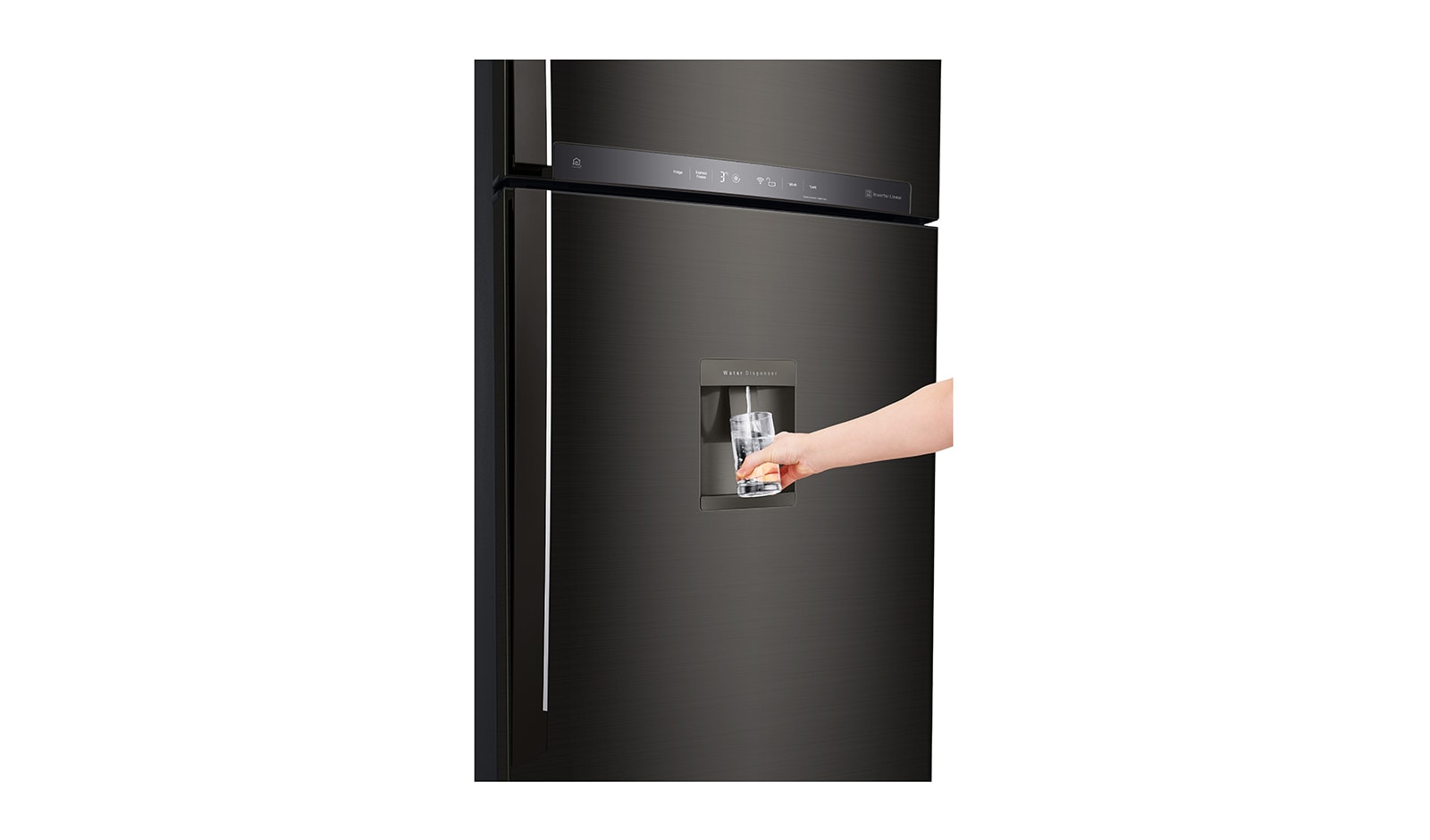 LG Nevera Top Frezzer, Tecnologia Door Cooling™, capacidad 471 LTS, acabado Black Steel, Filtro Hygiene Fresh+®, Inverter Lineal Compressor, LT44SGD