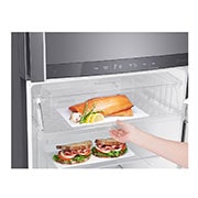 LG Nevera Top Mount Teconologia Door Cooling™, capacidad 471 LTS, No frost, Acabado Platinum silver, Filtro Hygiene Fresh+®, Inverter Lineal, LT44SGP