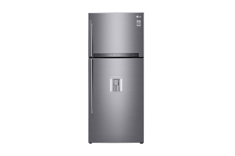 LG Nevera Top Mount Teconologia Door Cooling™, capacidad 471 LTS, No frost, Acabado Platinum silver, Filtro Hygiene Fresh+®, Inverter Lineal, LT44SGP
