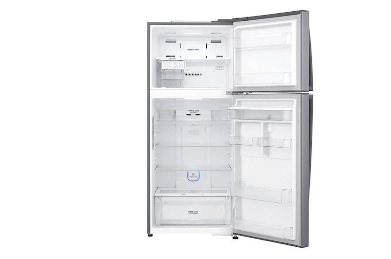 LG Nevera Top Mount Teconologia Door Cooling™, capacidad 471 LTS, No frost, Acabado Platinum silver, Filtro Hygiene Fresh+®, Inverter Lineal, LT44SGP