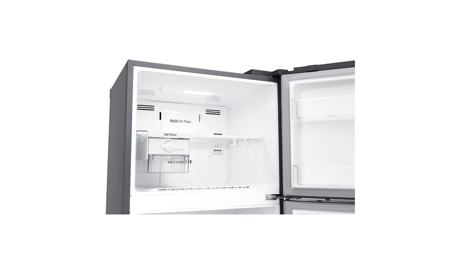 LG Nevera Top Freezer Tecnología Door Cooling™, capacidad 471 LTS acabado Platinum Silver, Filtro Hygiene Fresh+®, Inverter Lineal Compressor, LT44WGP
