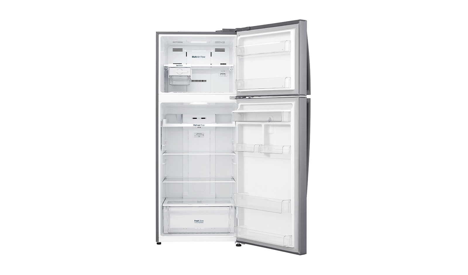 LG Nevera Top Freezer Tecnología Door Cooling™, capacidad 471 LTS acabado Platinum Silver, Filtro Hygiene Fresh+®, Inverter Lineal Compressor, LT44WGP