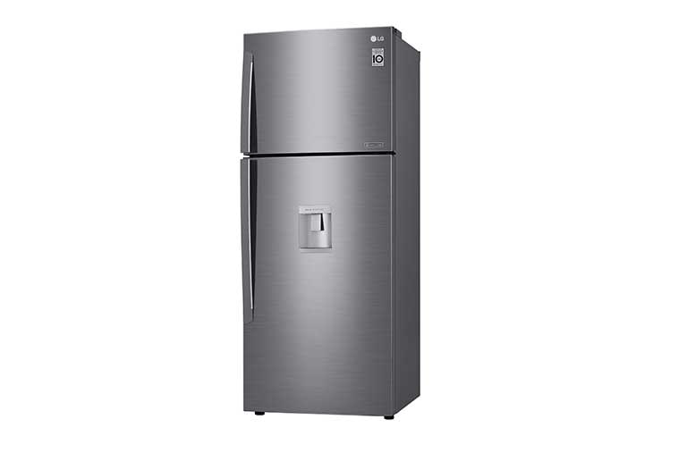LG Nevera Top Freezer Tecnología Door Cooling™, capacidad 471 LTS acabado Platinum Silver, Filtro Hygiene Fresh+®, Inverter Lineal Compressor, LT44WGP
