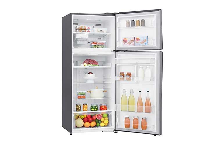 LG Nevera Top Freezer Tecnología Door Cooling™, capacidad 471 LTS acabado Platinum Silver, Filtro Hygiene Fresh+®, Inverter Lineal Compressor, LT44WGP