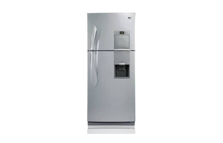 Vista frontal de Nevera no frost, 413lts, ice bar, platinum silver MB482ULV-G