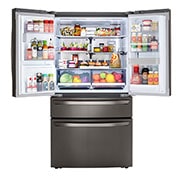 LG Nevecón Instaview Door-inDoor, ThinQ, acabado Black STS, 831L, Inverter Linear Compressor, Hygiene Fresh+, Craft Ice Maker, 10 años de garantía en compresor, LM85SXD.ASBCCL1