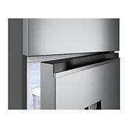 Nevera LG VT26WGPX puertas medio abiertas acercamiento