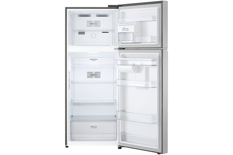 Nevera LG VT40AGPN con puertas abiertas