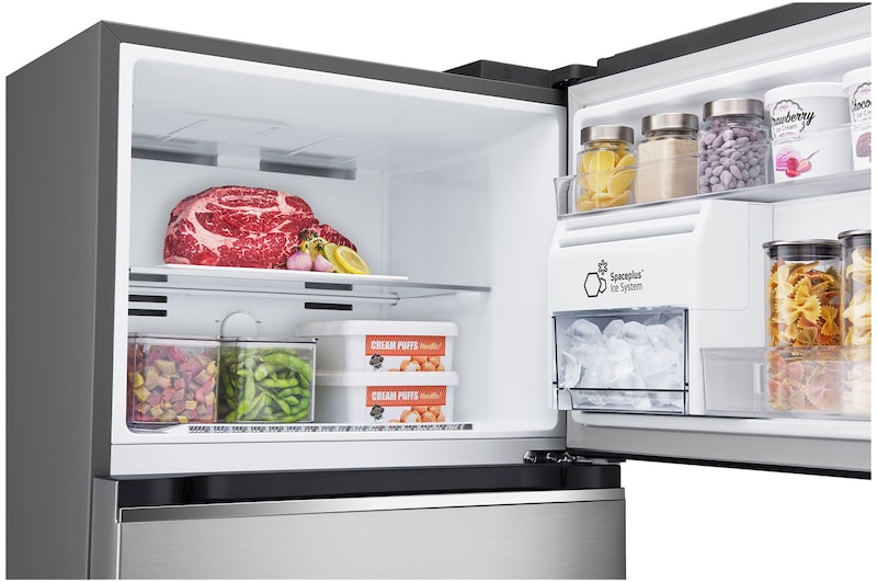 Productos almacenados dentro de la nevera LG VT40AGPN