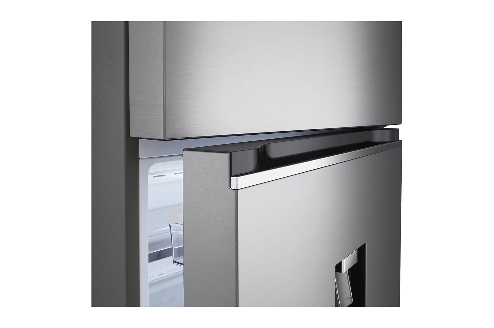LG Nevera LG Top Freezer, ThinQ, Smart Inverter+™ Platinum Silver3  Auto Ice Maker, Capacidad Total Almacenamiento 395 Litros, VT40AGPX