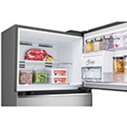 LG Nevera LG Top Freezer, ThinQ, Smart Inverter+™ Platinum Silver3  Auto Ice Maker, Capacidad Total Almacenamiento 395 Litros, VT40AGPX