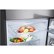 LG Nevera LG Top Freezer, ThinQ, Smart Inverter+™ Platinum Silver3  Auto Ice Maker, Capacidad Total Almacenamiento 395 Litros, VT40AGPX