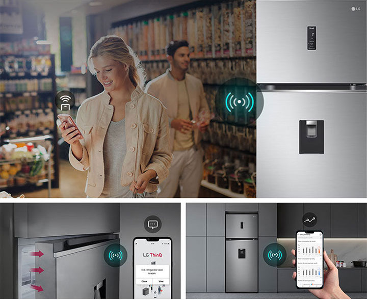 Conexión ThinQ en nevera LG