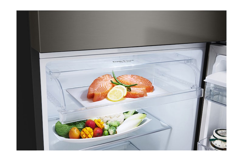 LG Nevera LG Top Freezer, Smart Inverter+™, ThinQ, Black VCM, Capacidad Total Almacenamiento 395 Litros, VT40SGBX