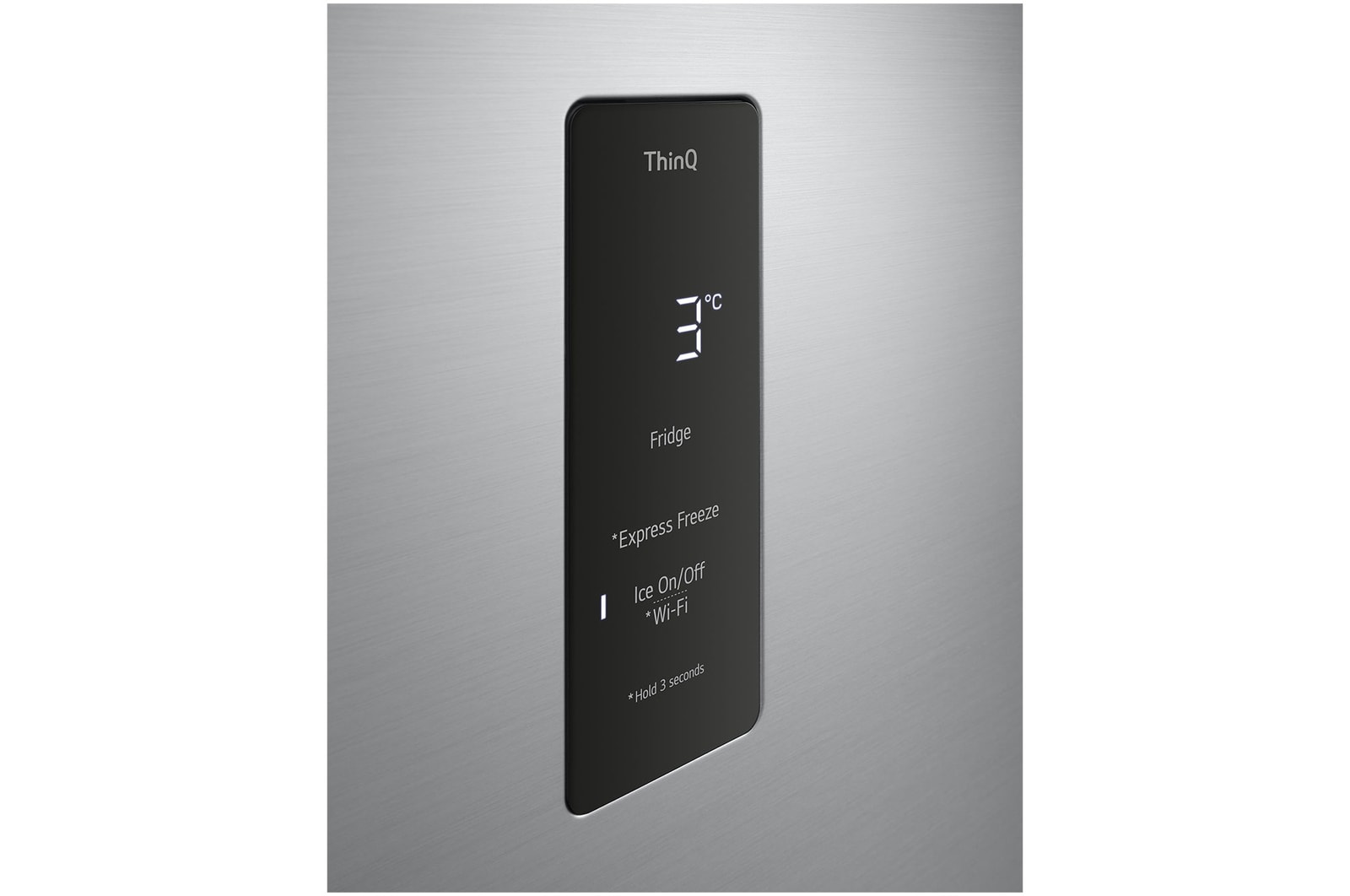 LG Nevera VT40SGPN panel de control cercano