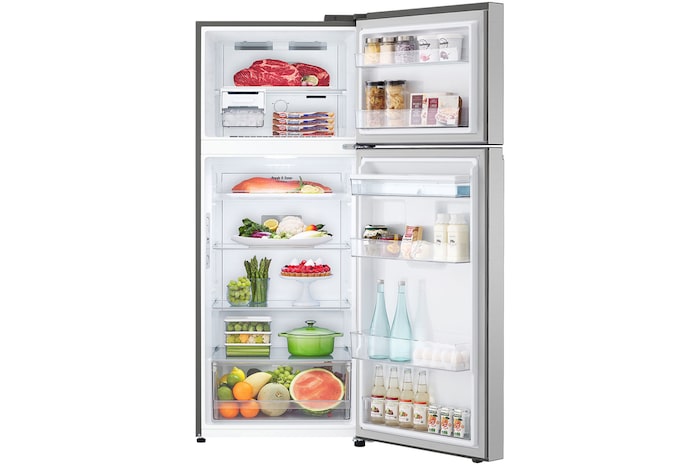 LG Nevera VT40SGPN puertas abiertas con productos