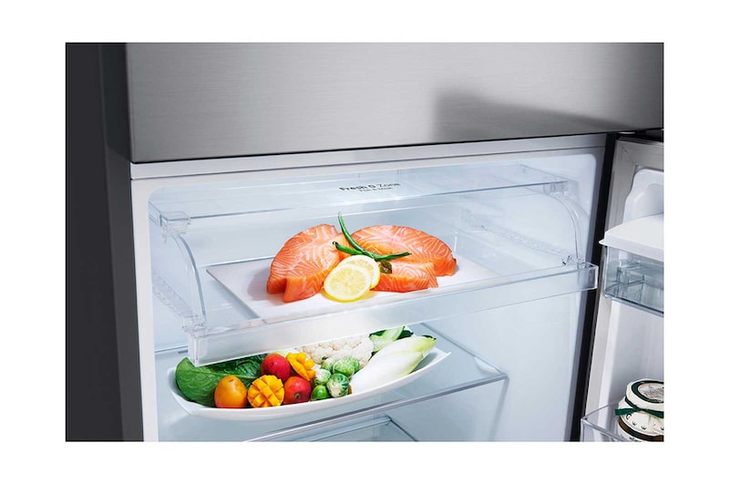 LG Nevera LG Top Freezer, DoorCooling+™, ThinQ, Platinum Silver3  Capacidad Total Almacenamiento 395 Litros, VT40SGPX