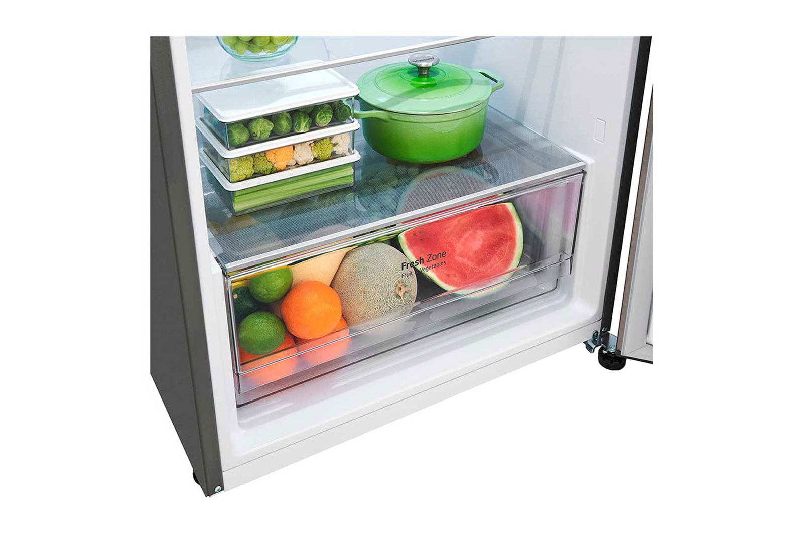 LG Nevera VT40SPYC vista almacenamiento interno