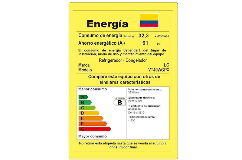 LG Nueva Nevera LG Top Freezer, DoorCooling+™ Platinum Silver3  Capacidad Total Almacenamiento 395 Litros, VT40WGPX