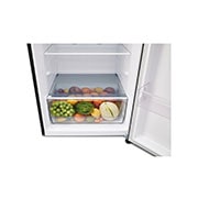 bottom drawer view with food
