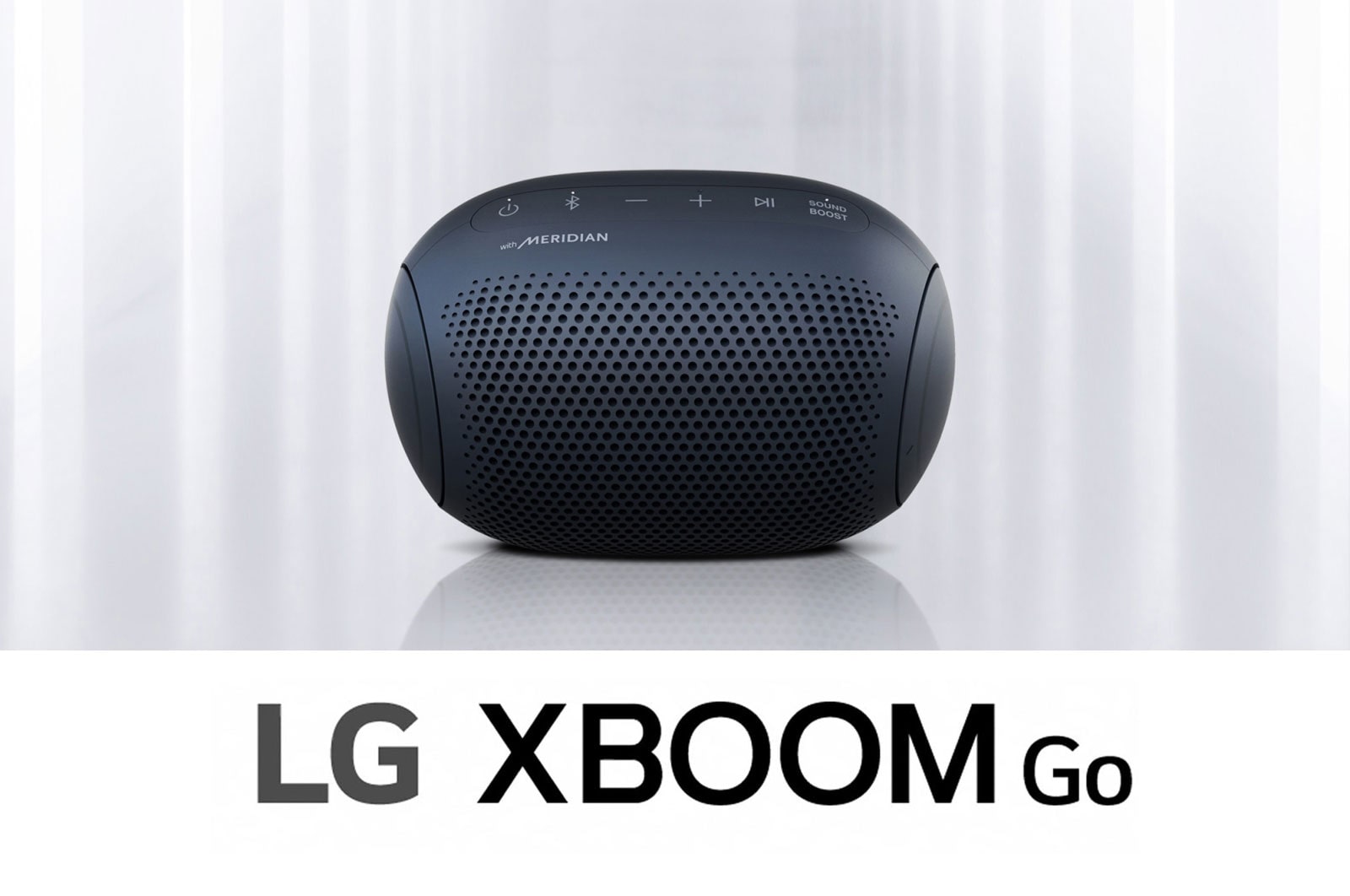 Vista frontal de LG XBOOM Go.