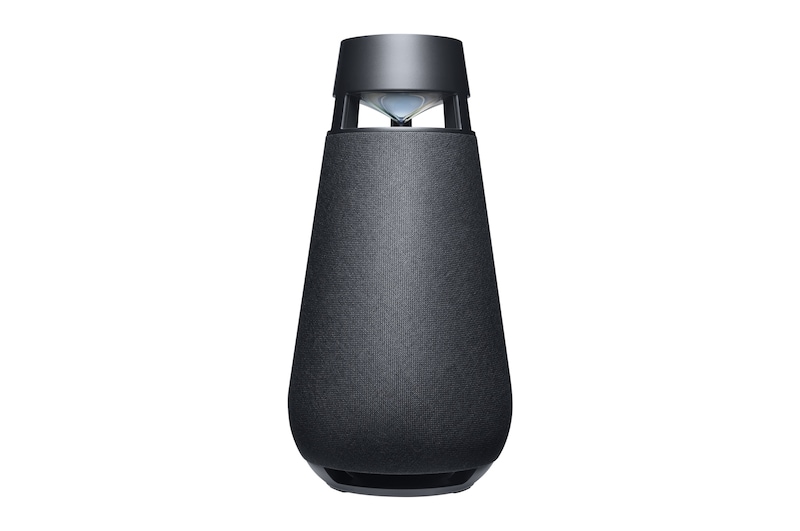 LG XBOOM360 XO3 Altavoz Bluetooth inalámbrico portátil con sonido omnidireccional 360˚ e iluminación ambiental, XO3QBK
