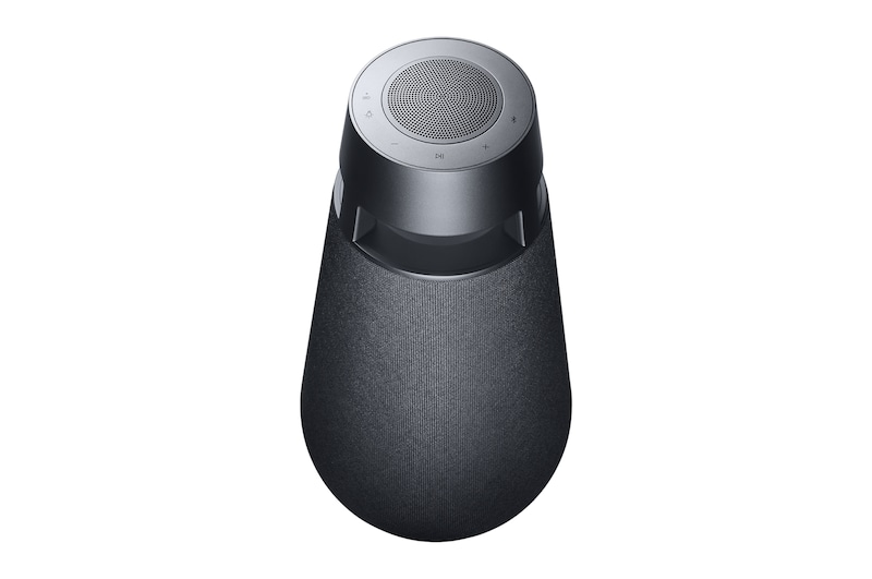 LG XBOOM360 XO3 Altavoz Bluetooth inalámbrico portátil con sonido omnidireccional 360˚ e iluminación ambiental, XO3QBK