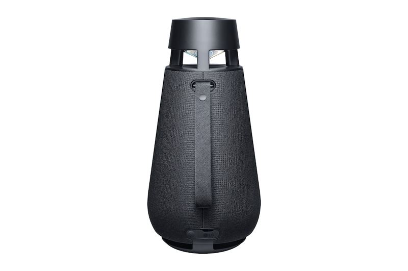 LG XBOOM360 XO3 Altavoz Bluetooth inalámbrico portátil con sonido omnidireccional 360˚ e iluminación ambiental, XO3QBK