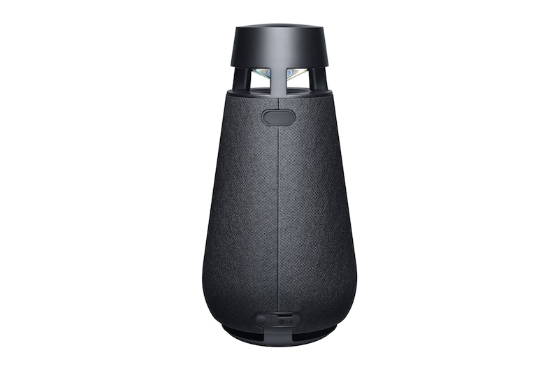 LG XBOOM360 XO3 Altavoz Bluetooth inalámbrico portátil con sonido omnidireccional 360˚ e iluminación ambiental, XO3QBK