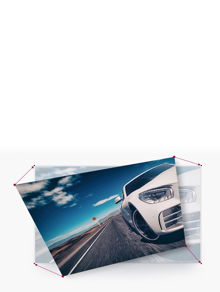 Corrección de 4 equinas para una instalación sencilla