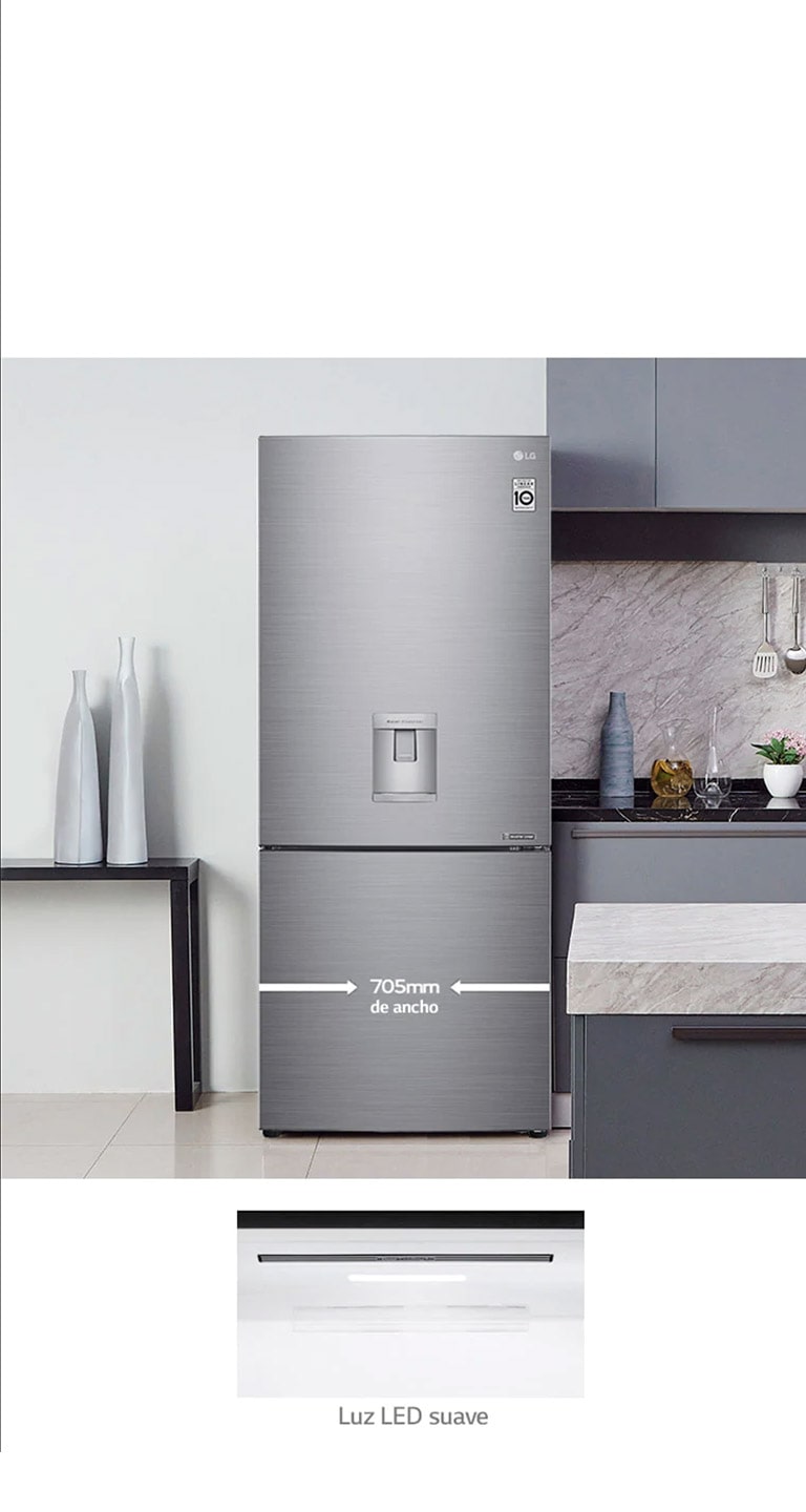 LG diseño minimalista y compacto, elegancia y práctica.