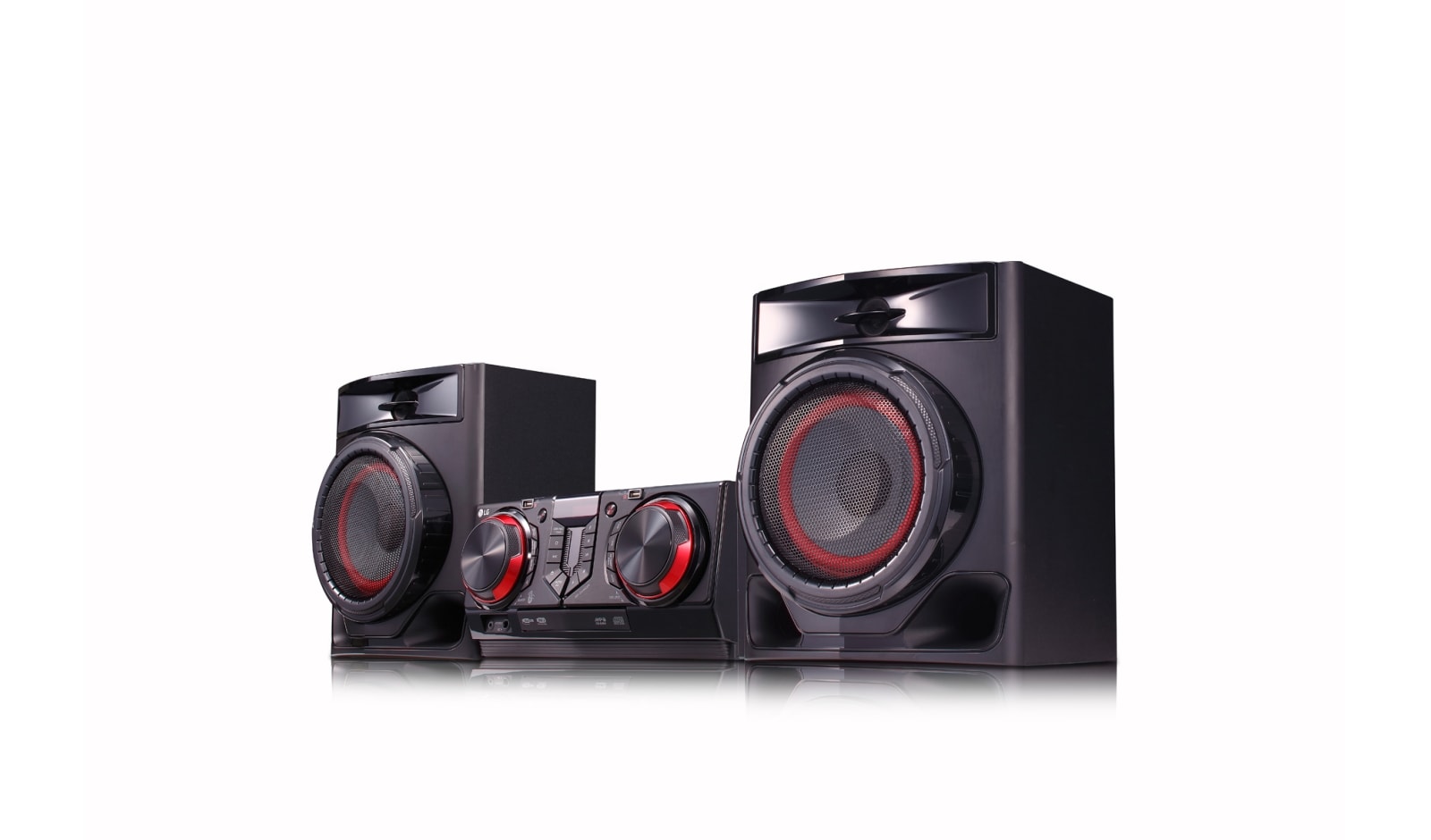 LG Minicomponente XBOOM CJ44 | 480W | 2.1ch | Funciones de karaoke | 2 puertos USB, CJ44