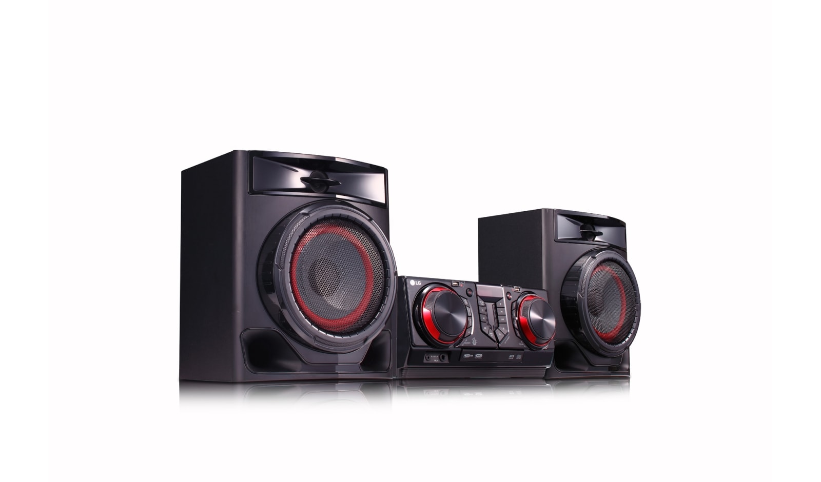 LG Minicomponente XBOOM CJ44 | 480W | 2.1ch | Funciones de karaoke | 2 puertos USB, CJ44