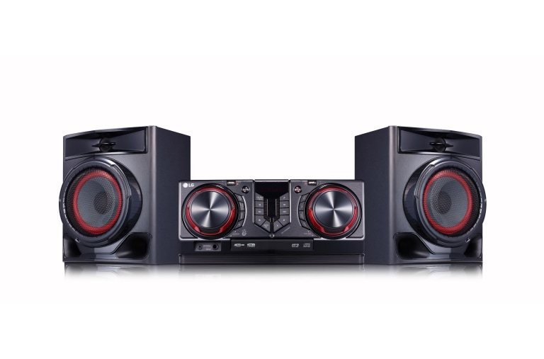 LG Minicomponente XBOOM CJ44 | 480W | 2.1ch | Funciones de karaoke | 2 puertos USB, CJ44