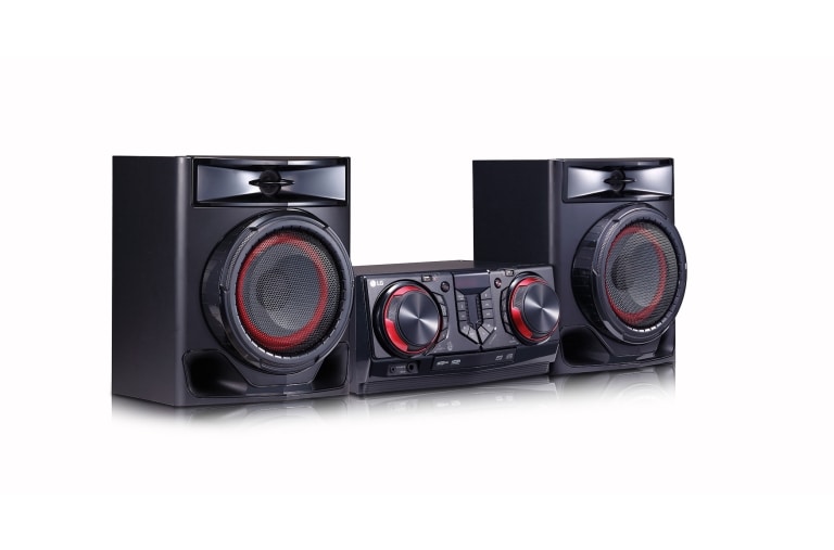 LG Minicomponente XBOOM CJ44 | 480W | 2.1ch | Funciones de karaoke | 2 puertos USB, CJ44