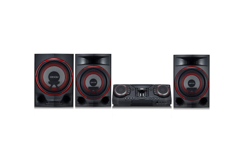 Vista frontal de Minicomponente XBOOM CL88 | 2900W | 2.1ch | DJ App | Multi Color Lighting CL88
