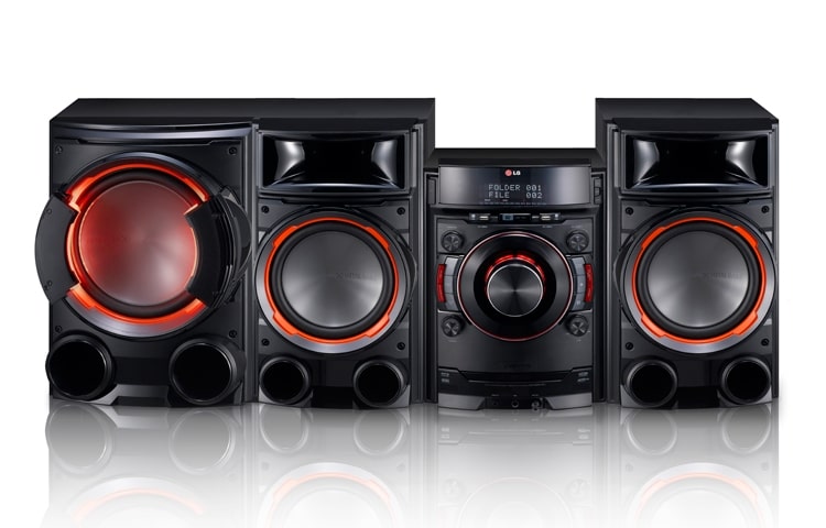 LG XBOOM CM8430 Mini componente con 1200W de potencia RMS y subwoofer para bajos mas fuertes, CM8430