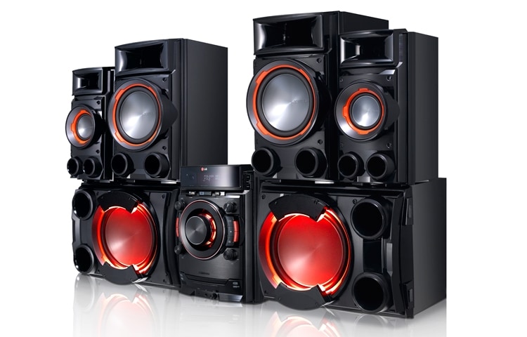 LG XBOOM CM8530 Mini componente con 1800W de potencia y conectividad Bluetooth. 6 parlantes X-Metal llenos de sonido., CM8530