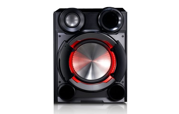 LG XBOOM CM9530 Mini componente con 2100W de potencia. Iluminación LED en todos los parlantes X-Metal Bass., CM9530