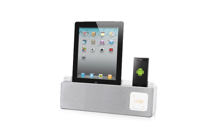 LG Nuevo sistema de Audio LG ND5520, con doble puerto directo para iPod/iPhone/iPad y dispositivos Android, ND5520