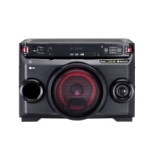 LG XBOOM OM4560, One body mini, 220W RMS, Auto DJ, Multi Bluetooth, Sound Sync, LED multi color, fácil de llevar., OM4560