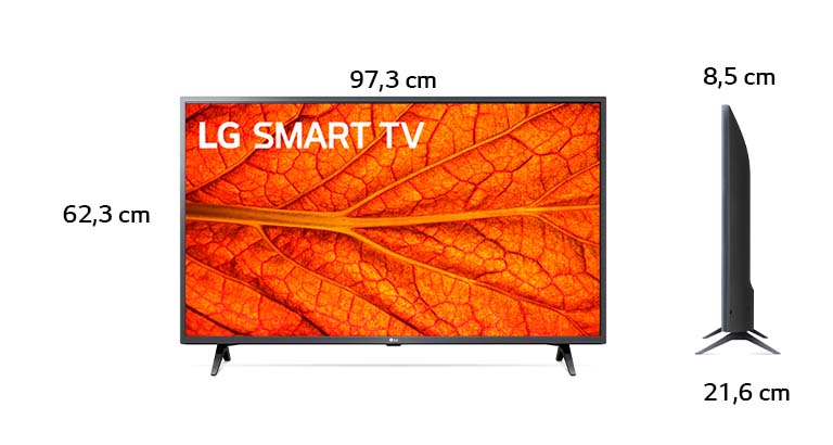 LG Full HD TV 43'' LM6370 con AI (Inteligencia Artificial),Procesador Quad  Core, Virtual Surround Plus - 43LM6370PDB