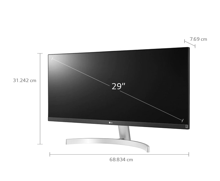 Monitor LG UltraWide FHD IPS HDR10 29WN600-W de 29 pulgadas 21:9 con  FreeSync - 29WN600-W